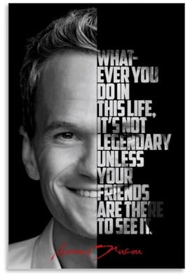 ZBSXLBNG How I Met Your Mother Barney Stinson Poster Dekorative Malerei Leinwand Wandkunst Wohnzimmer Poster Schlafzimmer Malerei 12x18inch(30x45cm)