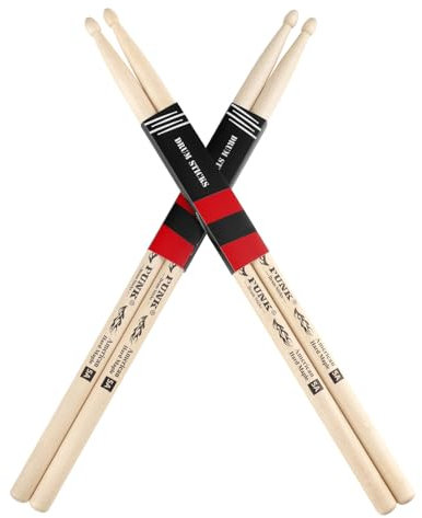 Drum Sticks schlagzeug sticks Rebound American Hartes Ahornholz Drumstick,2 Paares drumsticks 5a,ideal für Schlagzeuger aller Niveaus, für Schlagzeug, Percussion und zum Üben - (5A-2 Paares)