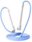 iMoebel Corda per saltare fitness, 6 mm x 3 m, in PVC, regolabile, in ABS, antiscivolo, per bambini, adulti, boxe dimagrante, colore bianco/blu