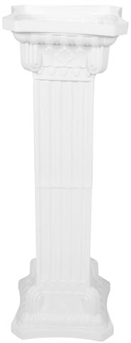 Estatua de columna griega alta, pedestal romano blanco, elegante centro de mesa de boda y soporte de flores, columnas y pilares clásicos para decoración del hogar, decoración de fiestas