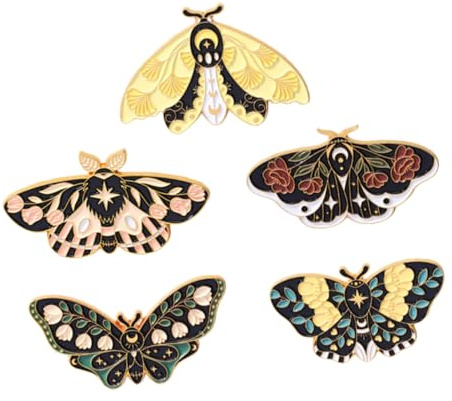 LIFKOME Schmetterlingsbrosche Insektenabzeichen Stift Insekt Anstecknadel schmuck set schmuckset Rucksack Anstecknadeln Anstecknadel aus Emaille Frauen-Abzeichen-Schmuck Legierung