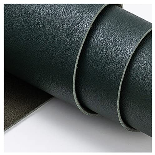 Kunstleder-Stoff aus natürlichem Kork, für Bastelarbeiten, Dekoration, Zubehör, Tasche, Material, 138cm breit(Dark green,1.38X0.5m)