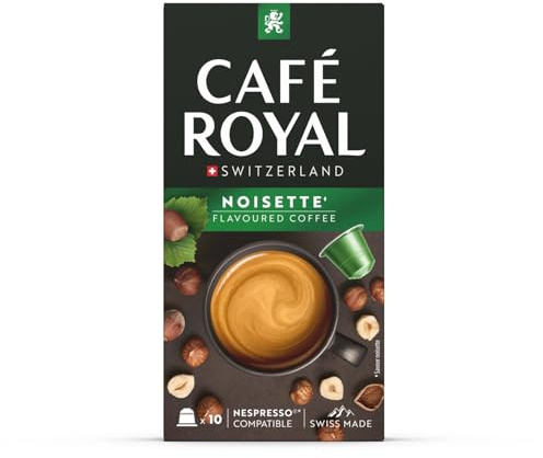 CAFE ROYL – Capsules Café Noisette Intense, Arôme Doux et Riche, Compatible Nespresso (Boîte 10) - Lot de 3 - vendu par Lot