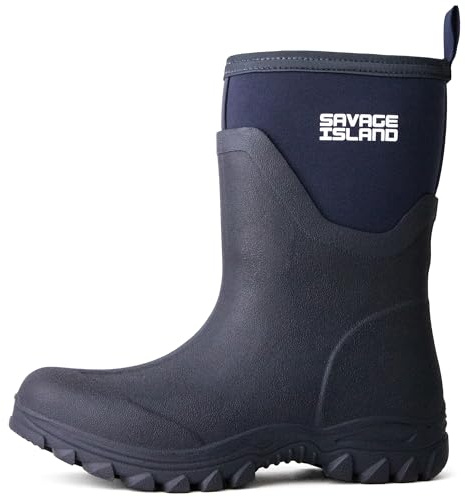 Savage Island Short Women's 5mm Neoprene Lined Wellington Boots Outdoor Ladies Insulated Womens Wellies