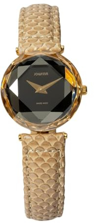 JOWISSA Damen Armbanduhr Cubic Zirconia Beige J6.053.S