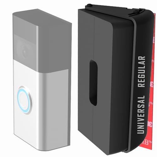 Mars Outpost No Drill Adjustable 25 to 55 Degree Doorbell Angle Mount for Video Doorbell Battery Doorbell, Wired Doorbell Pro, Plus Angle Adjustment Adapter Mounting Bracket Wedge Kit (Regular)