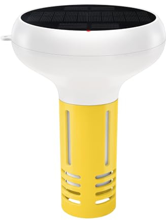 Testeur de qualité de l'eau 7-en-1 Tuya Zigbee pour piscine — Recharge solaire, testeur intelligent WiFi pour pH, ORP et solides dissous totaux (Passerelle Zigbee non incluse)
