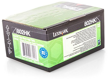 Lexmark 80C2HK0 Original Toner 1er Pack, Schwarz