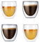 Gmark Espresso Cups Shot Glass 2.7- Ounce Coffee Set of 4 - Lightweight Double Wall Thermo Insulated GM2028