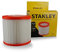 Stanley Filtro cartucho de excelente eficiencia para aspiradoras sólidas y líquidos