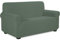 TIANSHU Sofabezug 2 sitzer, Stretch Spandex Couchbezug Sesselbezug Elastischer Antirutsch Stretchhusse Weich Stoff,Jacquard-Stretch-Sofabezug, Schonbezug für Sofa-Sofahalter(Cyan)