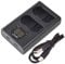 DSTE Dual USB Charger with LCD Display Compatible for EN-EL15 and Nikon 1 V1,D7200,D7100,D750,D600,D7000 Digital SLR Camera,Nikon Battery Grip MB-D11,MB-D12,MB-D15,MB-D17