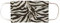 CODELLO Damen Mund Nasen Maske mit Zebra-Motiv aus Baumwolle, Beige, Einheitsgröße