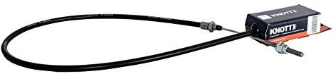 KNOTT Cavo di Frenatura Originale 730/940 mm per Assali Rimorchio Frenati, Cavo Freno per Rimorchi Auto e Carrelli con Guaina da 730 mm e Lunghezza Totale 940 mm