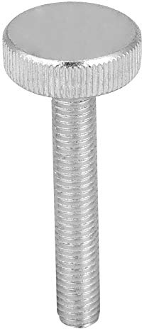 Rändelschraube, 10 Stück M8 verzinkter flacher Rändelkopf Schrauben aus Kohlenstoffstahl Rändelschrauben für Elektrogeräte, Werkzeuge, Autos(M8x50(10pcs))