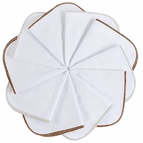 mimaDu Tetra Bebe Serviette Bebe Serviette bébé Lange Coton Bio Bebe Wipes lingettes Bebe Bio Serviette Gaze de Coton | Lot de 6 | 100% Coton certifié Oeko-Tex 25x25cm (Tones Crude)