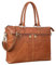 STILORD 'Bailey' Business Laptop Bag Leather 15 inch Large for Work Office Meeting Vintage Notebook Bag Shoulder Bag Trolley Attachable, Colour:texas - brown