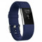 Strap-it Silikonarmband Blau - Passend für Fitbit Charge 2 - Armband für Smartwatch - Ersatzarmband