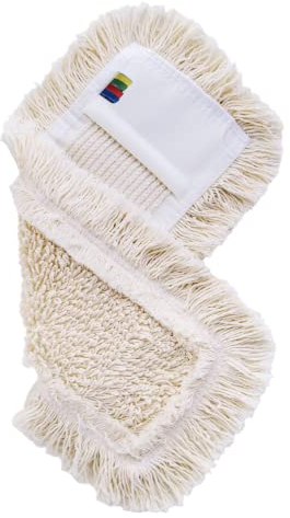 Wisch-Star Wischmopp Bezug aus Baumwolle 40cm, Bodenwischer Ersatzbezug mit Taschen für alle gängigen Klapphalter, Wischbezug Mopp für geöltes Parkett und Holzböden