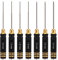 INJORA RC Sechskant Schraubendreher 7 in 1 RC Reparatur Werkzeug Satz Allen Wrenches 0.9 1.27 1.3 1.5 2.0 2.5 3.0mm Hexagon Head Screwdriver Wrenches für RC Model Car Drone Boat Helicopter