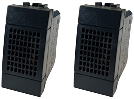 2 Pezzi Suoneria 12V 6A, Compatibile Con Bticino Living Light (Nero)