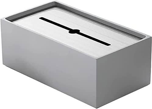 TATSEN Tissue Dispenser Box Große Edelstahl Tissue Box High-End Light Luxury Creative Desktop Paper Box Desktop Serviettenbox Home Kosmetiktuchspender Box