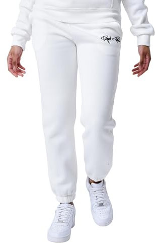 Project X Paris Bas de Jogging Femme Signature Blanc cassé M