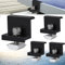 Teokantz 4 morsetti terminali da 30 mm, colore nero, per montaggio del pannello solare fotovoltaico, pannello solare, morsetto terminale per moduli solari PV, fissaggio sul tetto