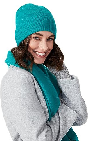 Style & Republic Kaschmir Sport Mütze-Beanie Damen aus 100% Cashmere - Dein kuscheliger Premium Beanie für stilvolle Herbst- & Winter-Momente- baikal