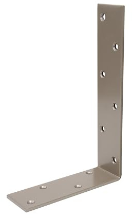 Alberts 821395 DURAVIS® Balkenwinkel | ungleichschenklig | perlbeige duplexbeschichtet RAL 1035 | Größe 160 x 240 x 50 mm | 10er Set