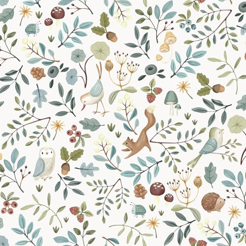 Little Dutch Vliestapete Forest Wonders 10mx52cm | | Einfach anzubringen und zu Entfernen 1005 x 52