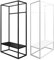 Natural Goods Berlin Kleiderständer QUADER - Garderobenständer Weiß 160 x 80 cm Garderobe mit Schuhschrank - Kleiner Kleiderschrank Metall - Schwerlast Kleiderständer mit Kleiderhaken freistehend