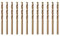 Misuyue 8% Cobalt Drill Bits, Metal Drill Bit Set 2.5mm, 12pcs HSS M42 Carbide Twist Drill Bit for Metal Stainless Hard Steel Aluminum, Wood Drill Bits