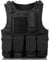 Kalastussaari Security Vest Adjustable Airsoft Vest Lightweight Paintball Vest Quick Release Plate Carrier Vest Comfort Police Vest Multifunctional Outdoor Vest for Train Game Airsoft Vest