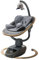 Trimigo Elektrische Babyschaukel, 5-Punkt-Sicherheitsgurt (Holzfarbe)