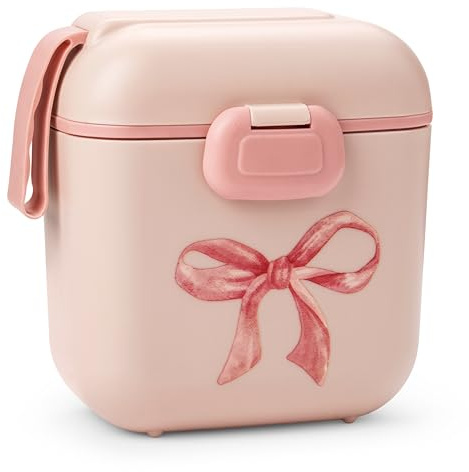 Elodie Details Boîte à Lunch pour Enfants, Bento Sans BPA avec Compartiments et Fourchette | Passe au Lave-Vaisselle & Micro-ondes | Boîte à Goûter École & Crèche, Finition Mate - 800ml, Rosy Bow
