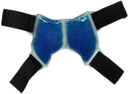 Anneome Wiederverwendbares Kühlpack für Knöchel mit Verstellbarer Bandage für Verstauchungen und Plantarfasziitis Blau Kompressionsunterstützung für Schnellere Genesung Geeignet für