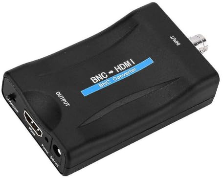 Adaptateur convertisseur BNC vers HDMI femelle CVBS coaxial audio vidéo pour caméra de sécurité DVR système de vidéosurveillance convertit le signal analogique numérique avec sortie 1080p compatible