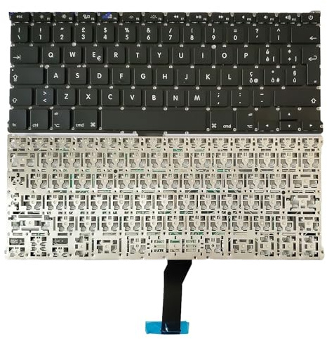 QWZOZST IT-Englisch-Tastatur für MacBook Air 13 A1369 A1466 2011-2015, Eingabetaste