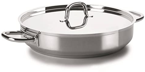 LACOR - 54640 - Paellera con Tapa 40 Øcm Chef Luxe INOX