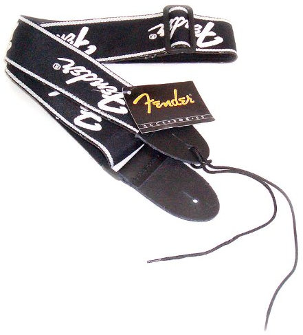 Fender Monogramm Gitarrengurt woven running logo