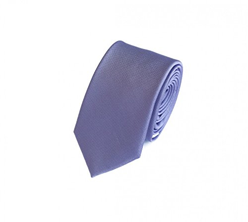 Fabio Farini - Herren Krawatte 6cm Breite einfarbig - elegante Unifarben Männer Schlipse für Arbeit Business Anzug Büro Lila Lila Pastell