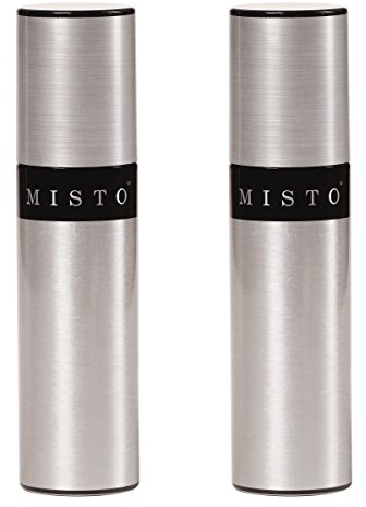 MISTO Pulverizador de aceite de botella de aluminio, juego de 2
