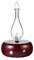 Organic Aromas Nebulising Essential Oil Diffuser - Magnificent Diffuser Dark, Hand-Crafted Glass Aromatherapy Diffuser with Wooden Base, LED Light Room Diffusers for Home, Wellness Gift, 20x13cm