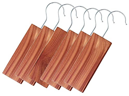 Cedarwood Moth Repellent, Cedar Blocks for Wardrobes & Clothes Storage, Pack of 6, Cedar Hanging Blocks, Moth Protection, Cedarwood Wardrobe Fresheners Repellent Balls
