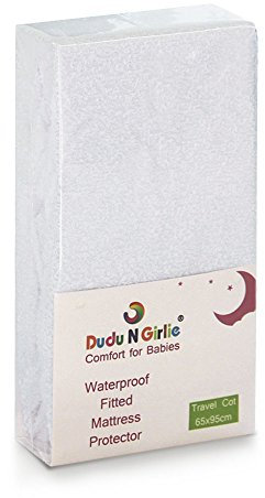 Dudu N Girlie Waterproof fitted Mattress Protector for moses basket 65 x 95