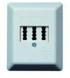 PROTEC.NET Telefondose AP 3x6NFN rw PTAE