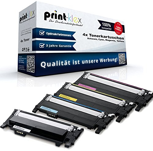4X Print-Klex Tonerkartuschen kompatibel für Samsung CLP-360 CLP-360N CLP-360ND CLP-365 CLP-365W CLX-3300 CLX-3305 CLX-3305FN CLX-3305FW CLX-3305W Black Cyan Magenta Yellow