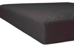 Kneer Flausch-Frottee Q10 Spannbetttuch, Farbe:84 - schiefer;Größe:90x210 - 100x220 cm