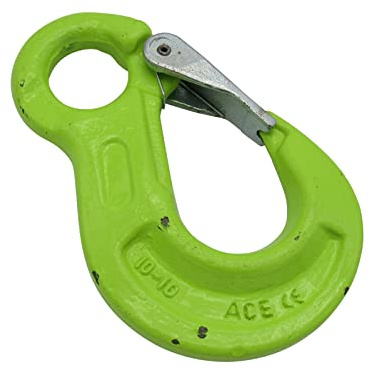 Lifting Chain Sling Hook Safety Catch Grade 100 6MM - 16MM (Fixed Eye Latch G100) (8MM)